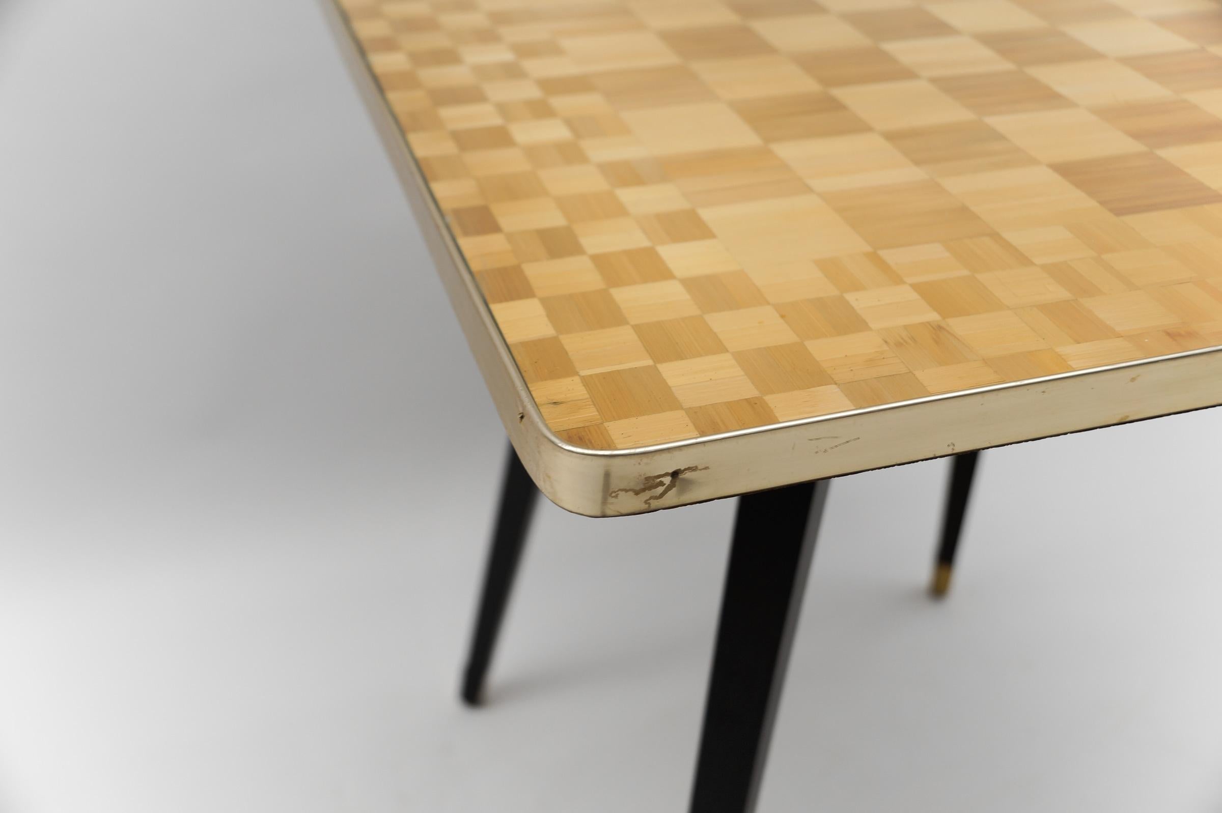 Mid-Century Modern Chess Table, Italy, 1950s For Sale 3