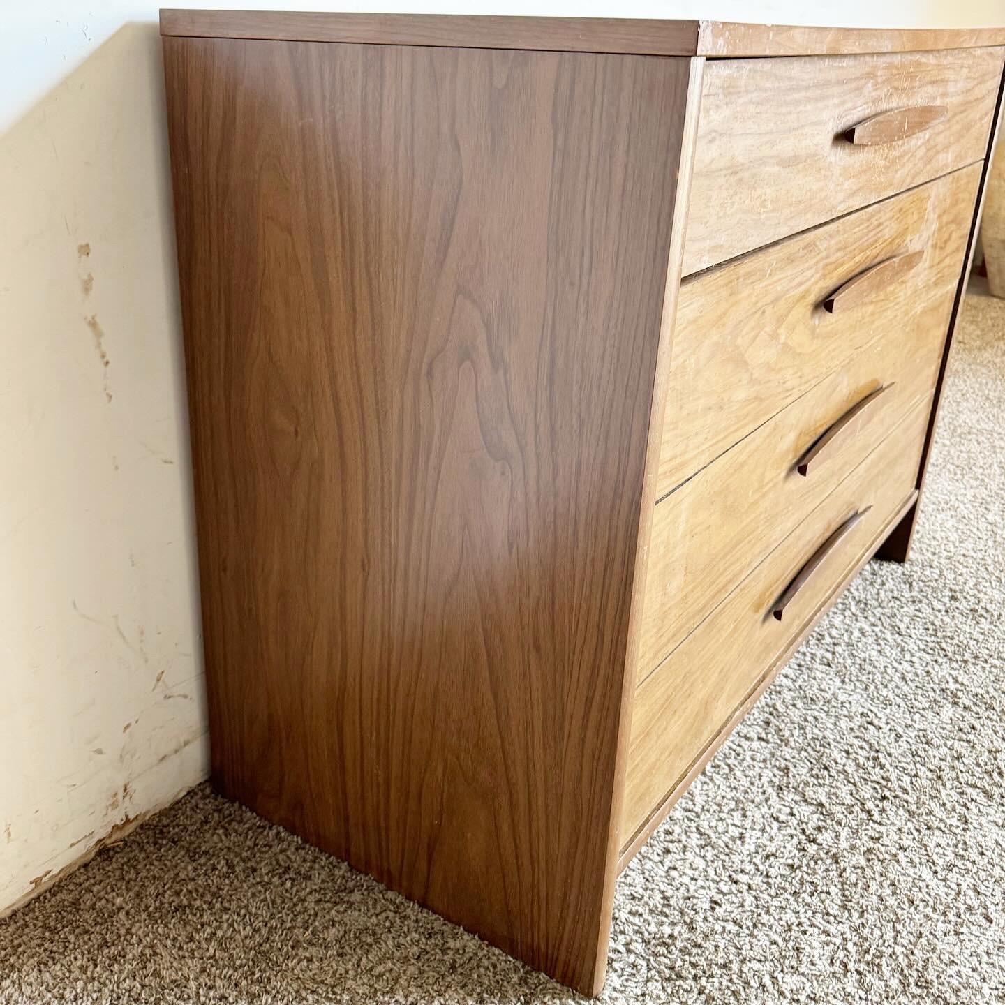 Wood Mid Century Modern Chest of Drawers by Kroehler For Sale