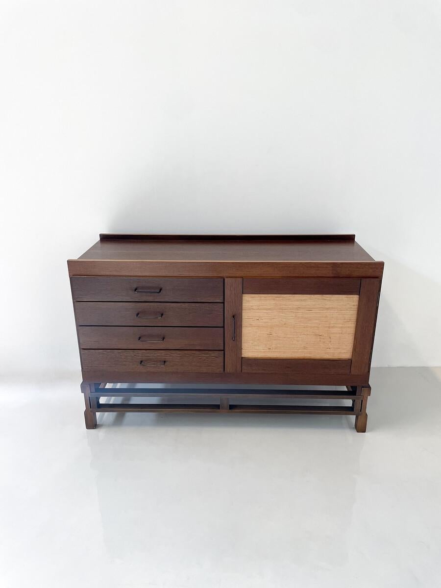 Mid-Century Modern Chest of Drawers by Leonard Fiori for Isa Bergamo, Italy  For Sale 1