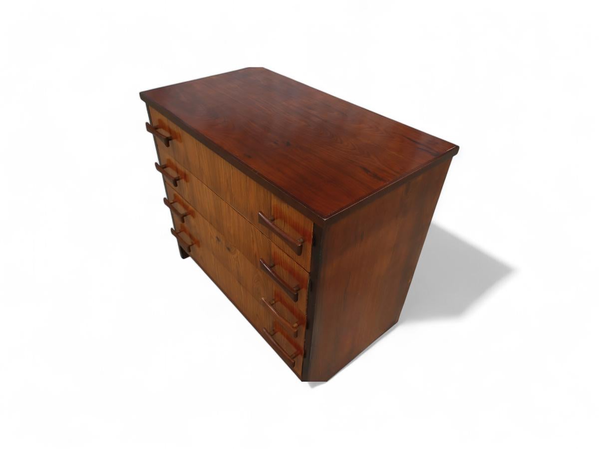 Bois de feuillus Commode moderne du milieu du siècle en bois de Caviuna, Unknown, c. 1950 en vente