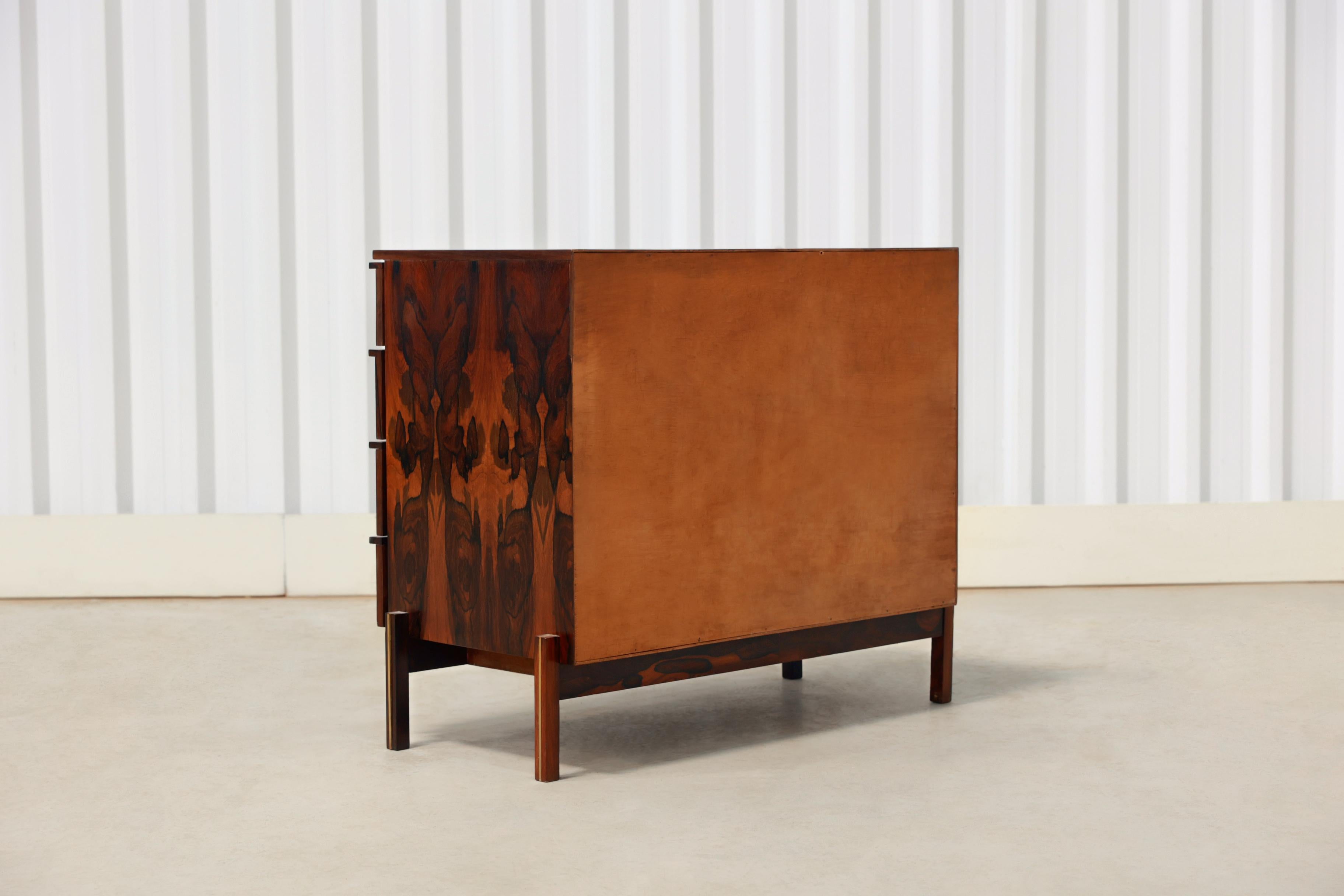 Mid-century Modern Chest of Drawers in Hardwood by Cimo, Brazil In Good Condition For Sale In New York, NY