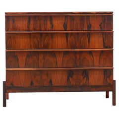 Vintage Mid-century Modern Chest of Drawers in Hardwood by Cimo, Brazil