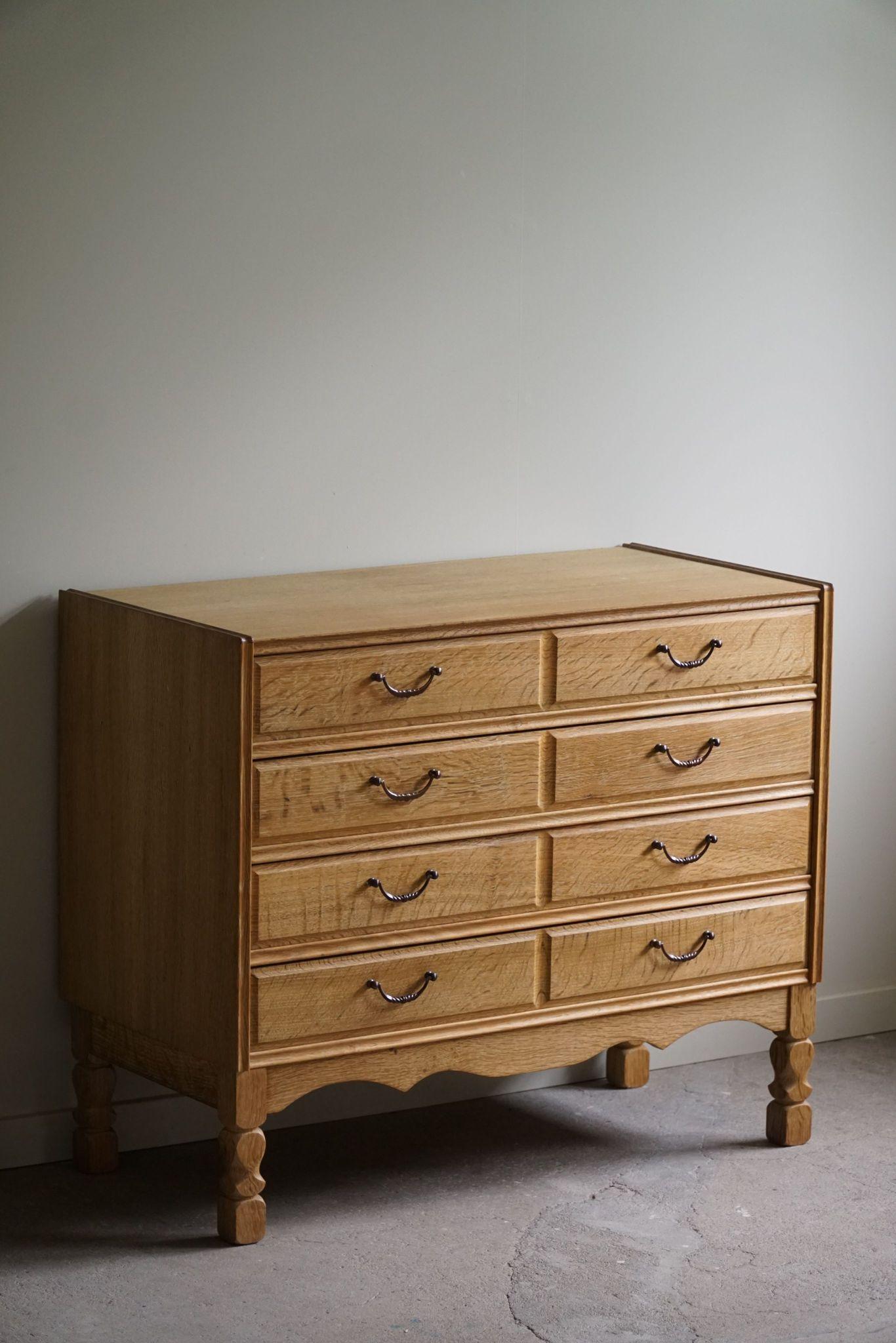 Mid-Century Modern, Chest of Drawers in Oak, By a Danish Cabinetmaker in 1960s 6