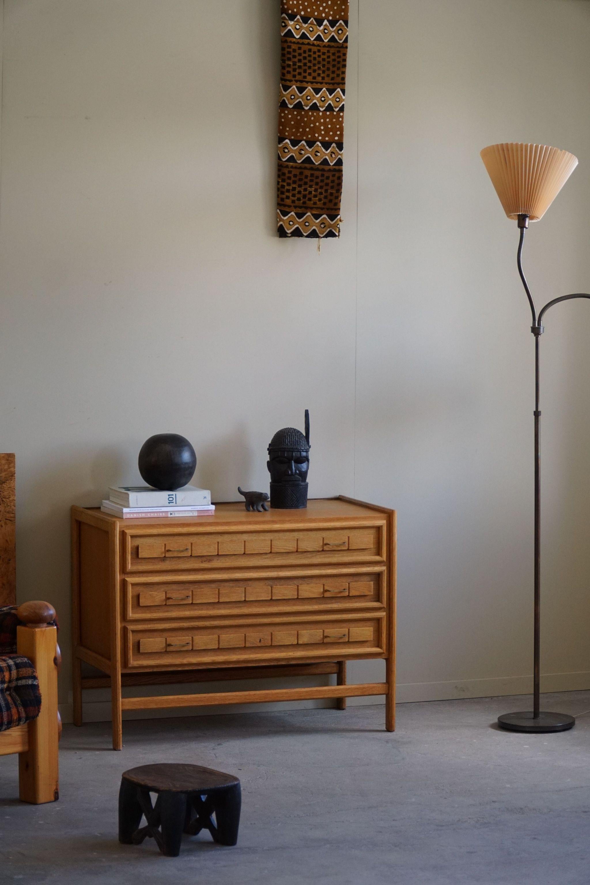 Mid-Century Modern, Chest of Drawers in Oak, By a Danish Cabinetmaker in 1960s For Sale 10