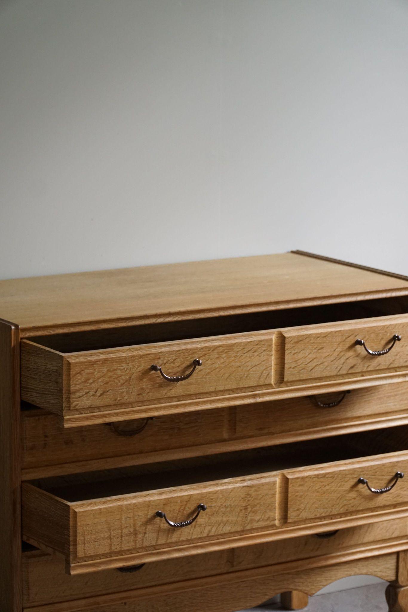 Mid-Century Modern, Chest of Drawers in Oak, By a Danish Cabinetmaker in 1960s 1
