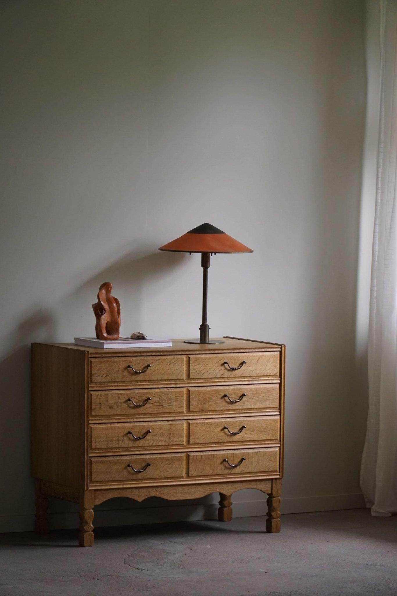 Mid-Century Modern, Chest of Drawers in Oak, By a Danish Cabinetmaker in 1960s 3