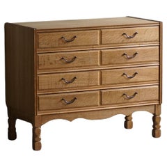 Mid-Century Modern, Chest of Drawers in Oak, By a Danish Cabinetmaker in 1960s