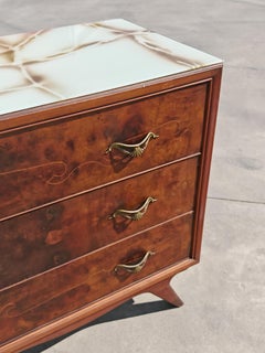 Mid Century Modern Kommode im Stil von Osvaldo Borsani, Italien 1950er Jahre