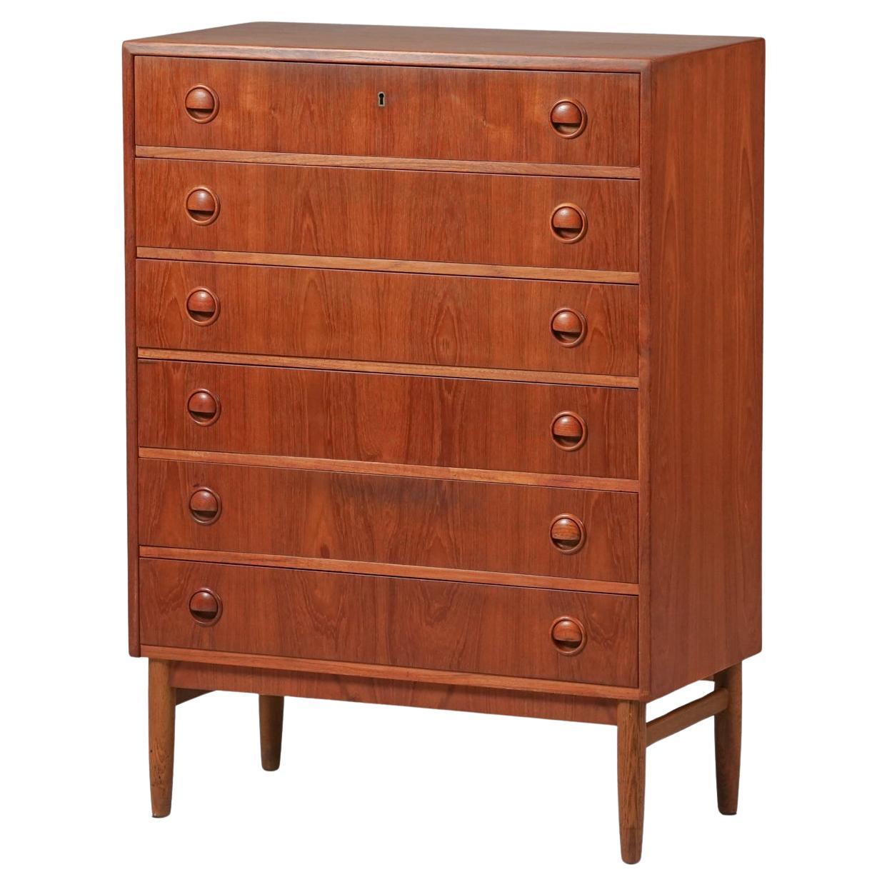 Mid-Century Modern Chest of Drawers, Kai Kristiansen, 1960s