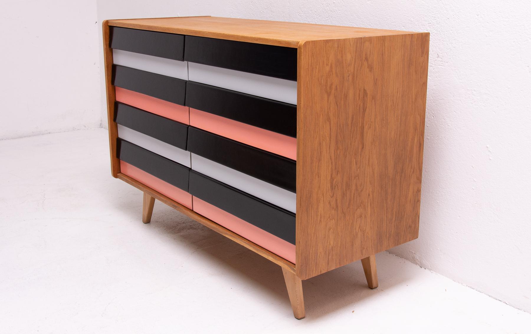 20th Century Mid-Century Modern Chest of Drawers No. U-453, by Jiří Jiroutek, Czechoslovakia