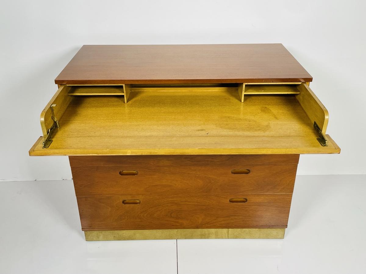 Mid Century Modern Chest of Drawers/Secretary by Edward Wormley for Dunbar For Sale 6