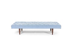 Kipp Stewart Chesterfield getuftetes Leder Daybed:: Calvin Furniture 1960s