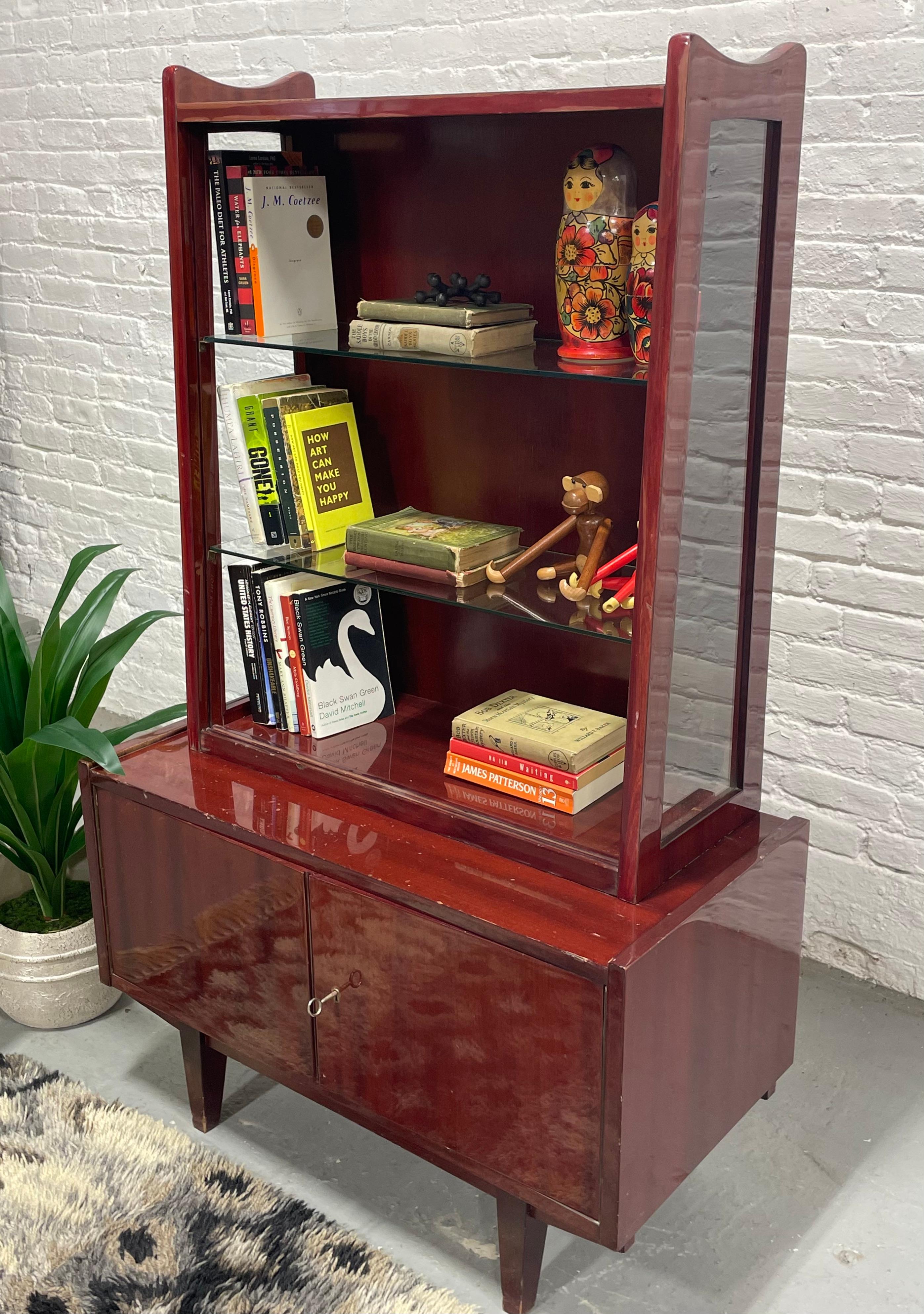 Mid Century Modern China Cabinet / BOOKCASE by Rajmund Halas for Jarocinska For Sale 5