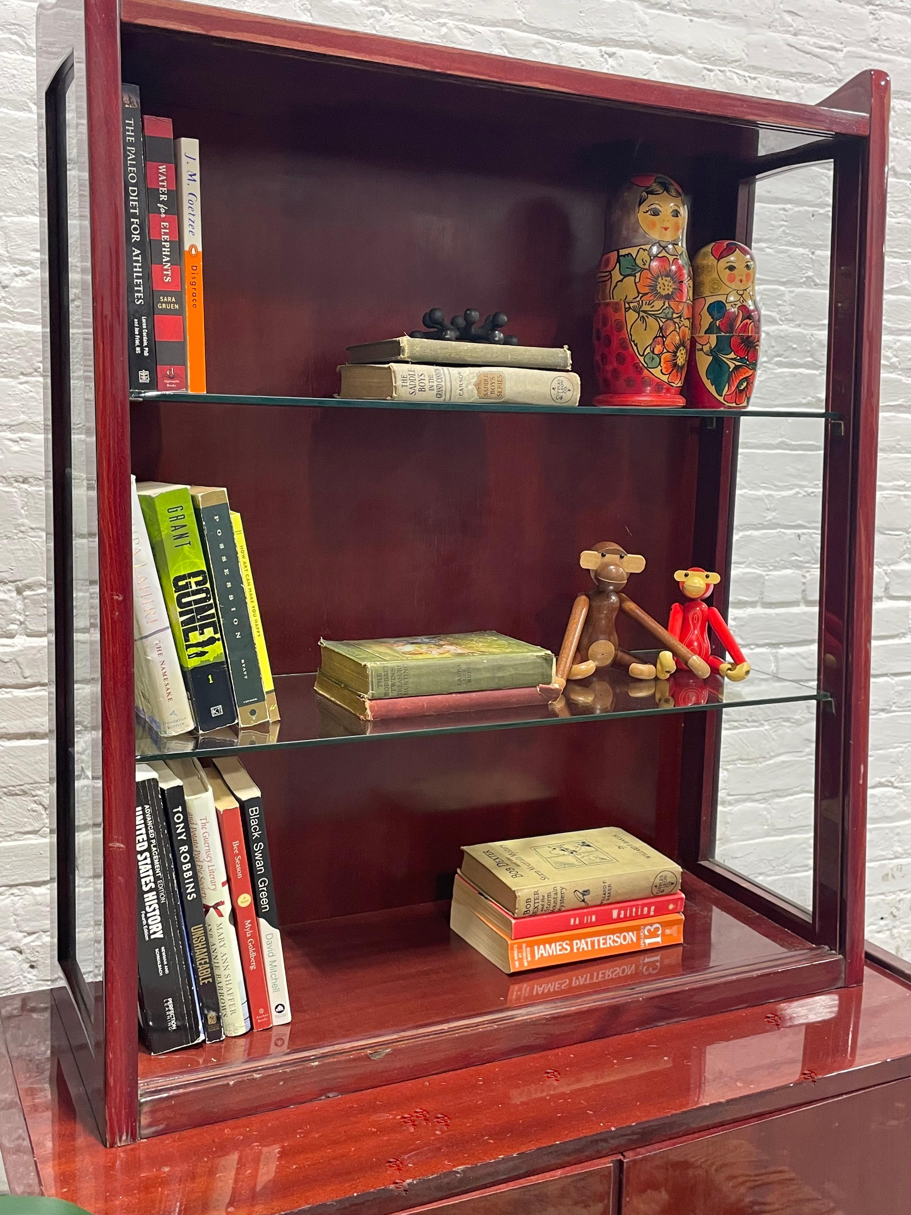 Mid Century Modern China Cabinet / BOOKCASE by Rajmund Halas for Jarocinska For Sale 6