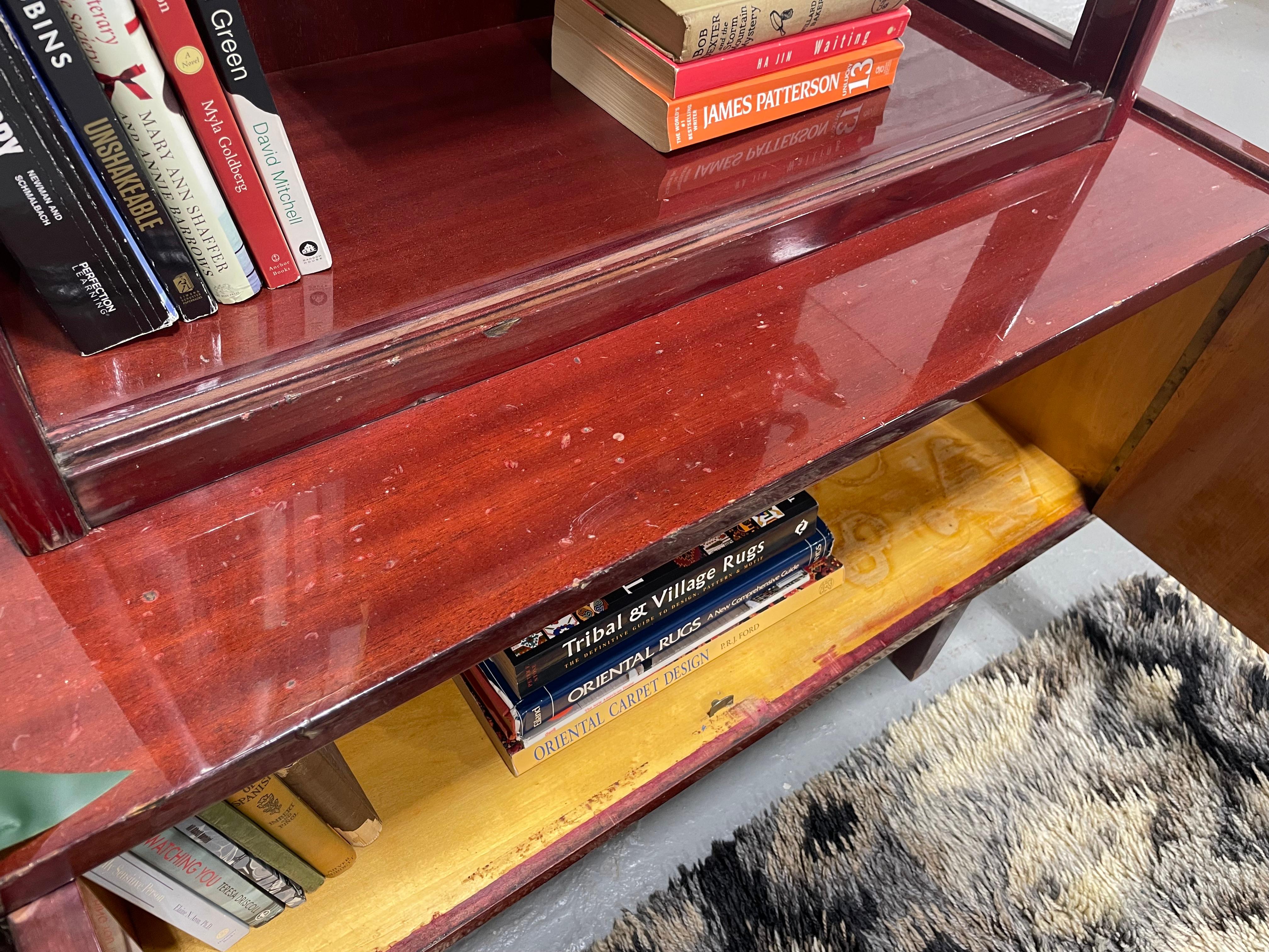 Mid Century Modern China Cabinet / BOOKCASE by Rajmund Halas for Jarocinska For Sale 8