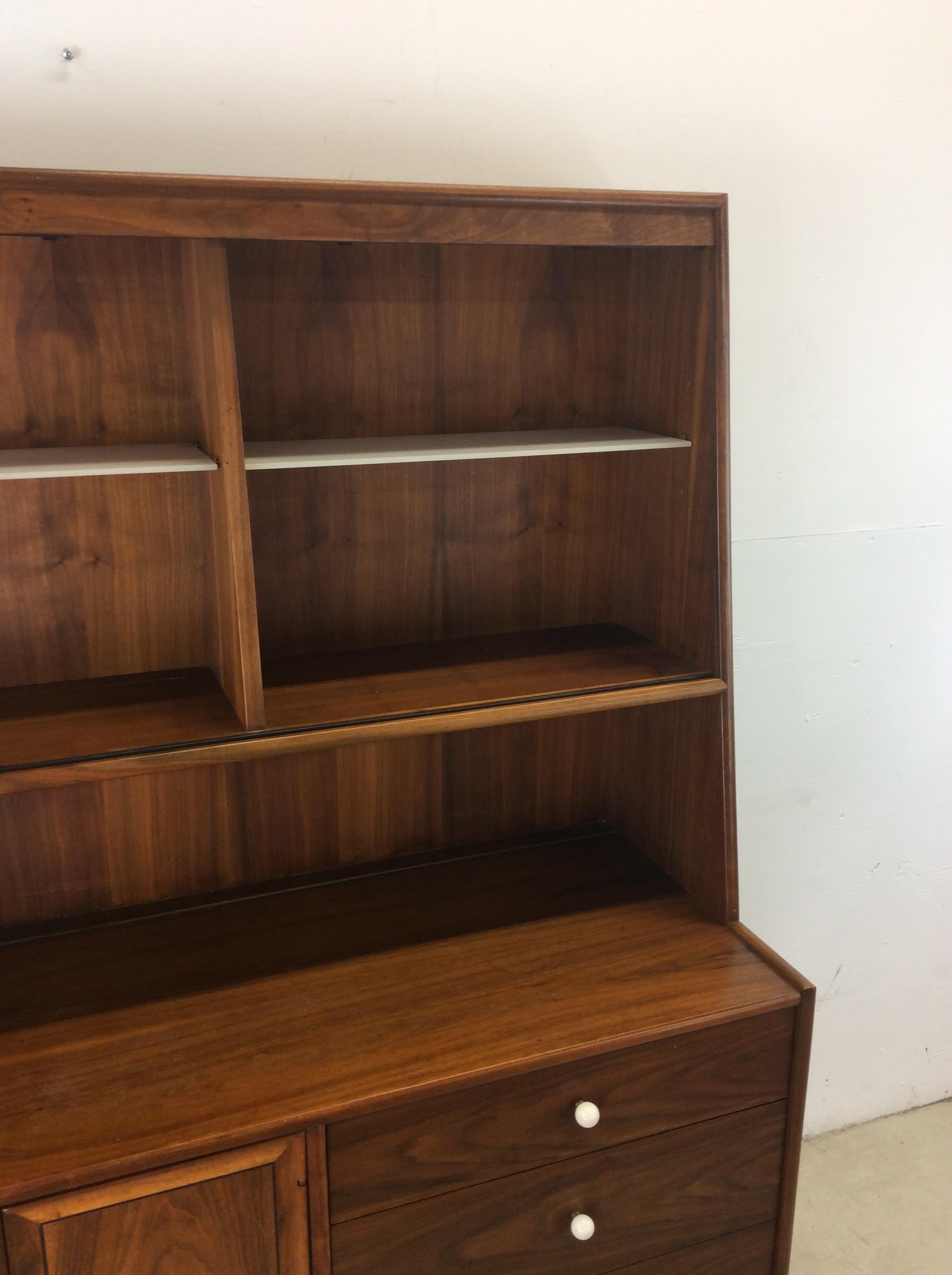Porcelain Mid Century Modern China Cabinet by Declaration from Drexel For Sale