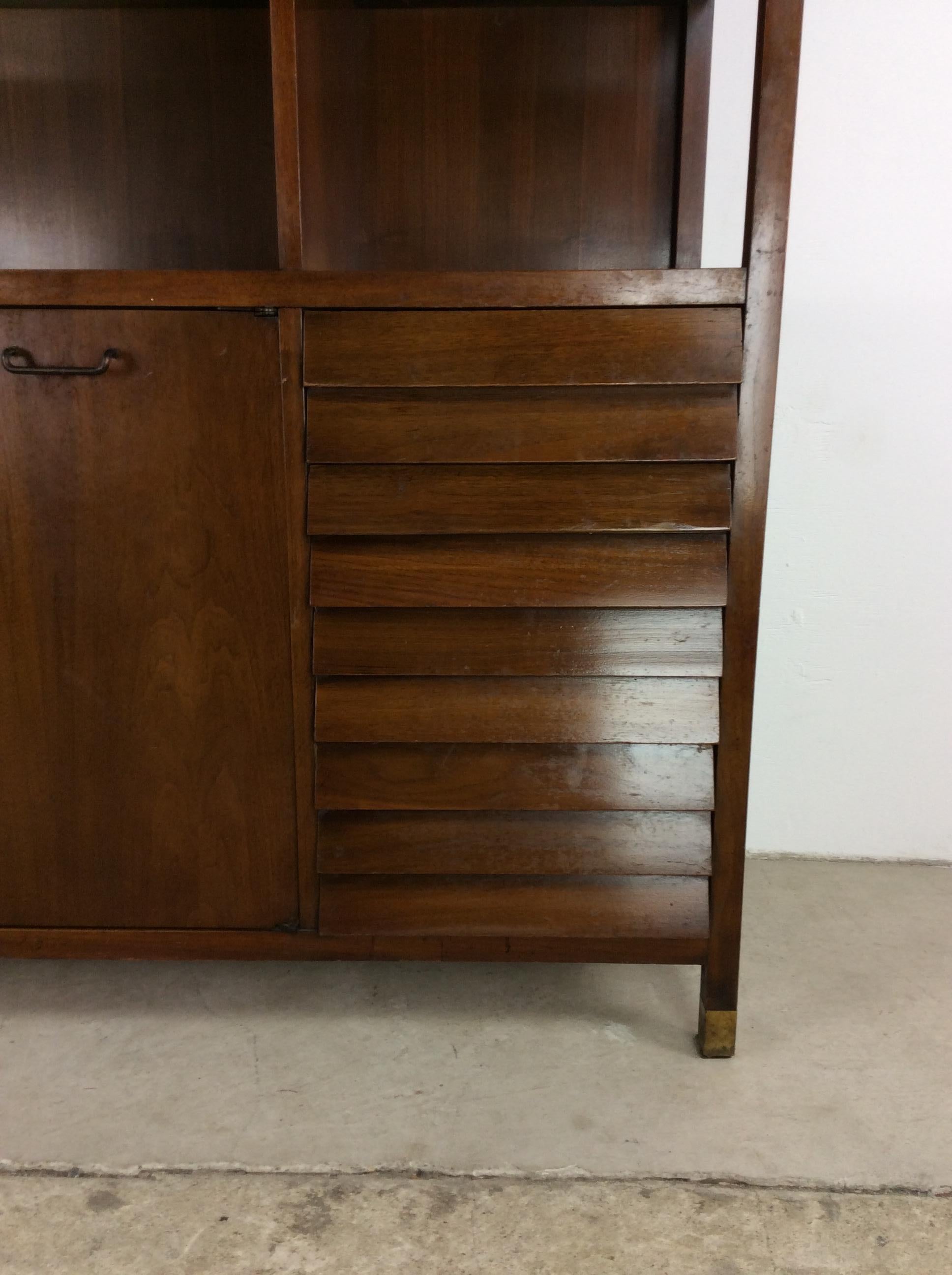 Mid-Century Modern China Cabinet Server by American of Martinsville For Sale 14