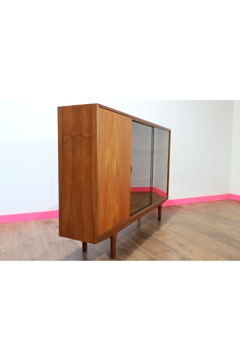 20th Century Mid Century Modern China Teak Display Cabinet by Mcintosh Danish Style