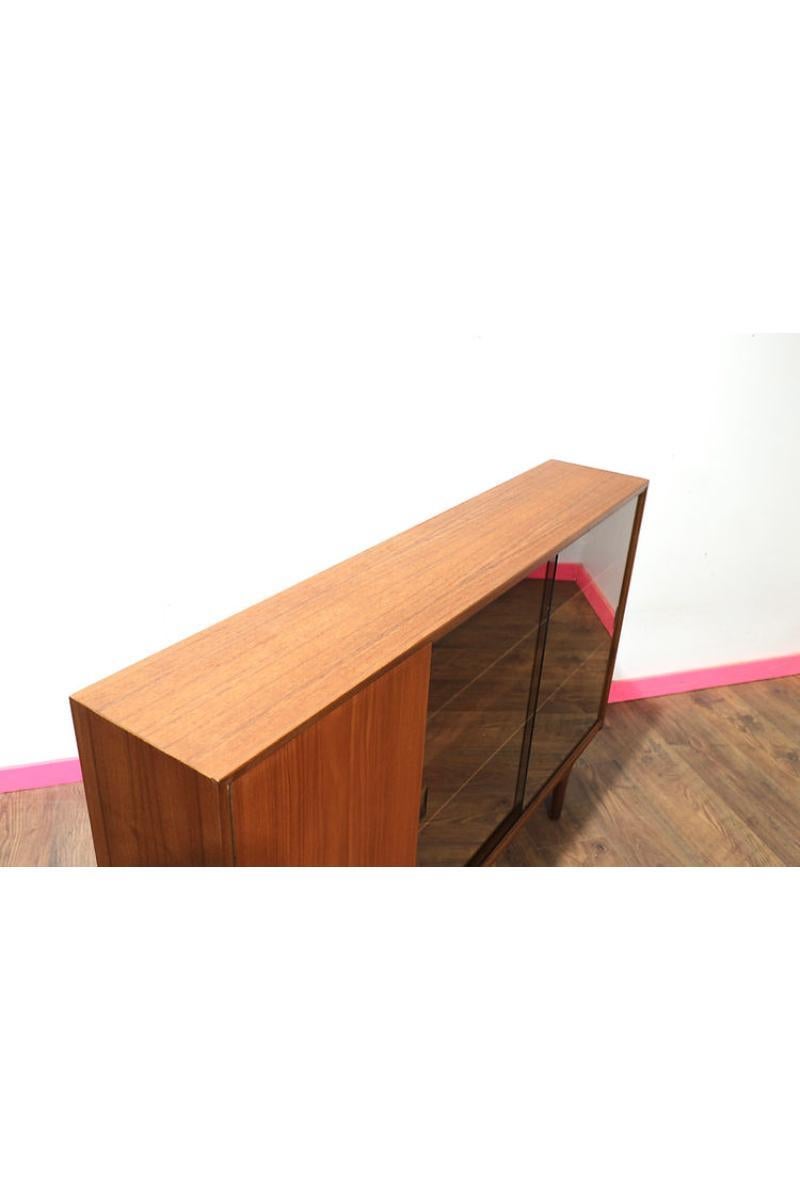 Mid Century Modern China Teak Display Cabinet by Mcintosh Danish Style 2