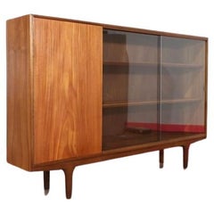 Mid Century Modern China Teak Display Cabinet by Mcintosh Danish Style