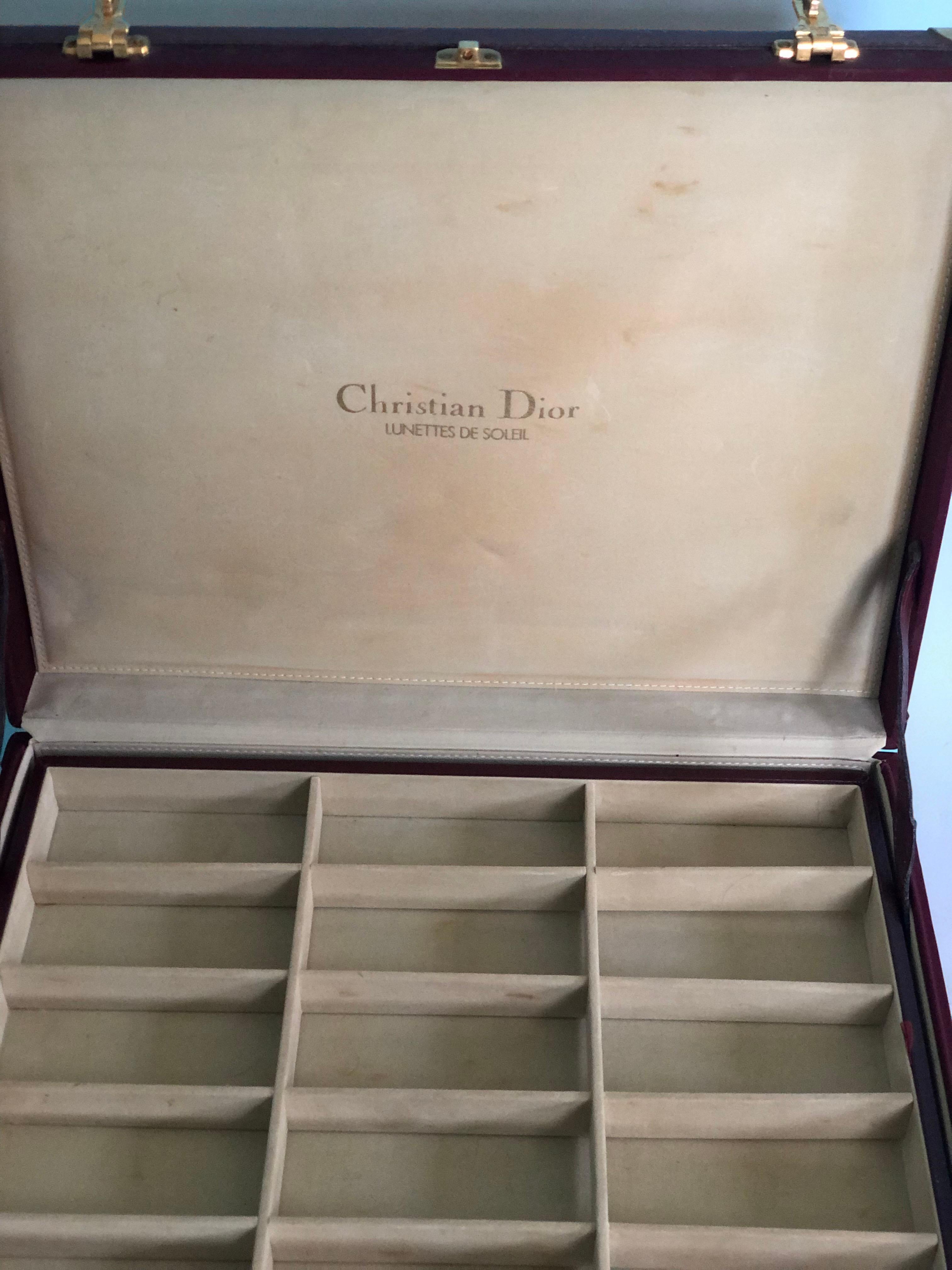 French Mid Century Modern Christian Dior Jewelry Box or Suitcase France 1950s For Sale