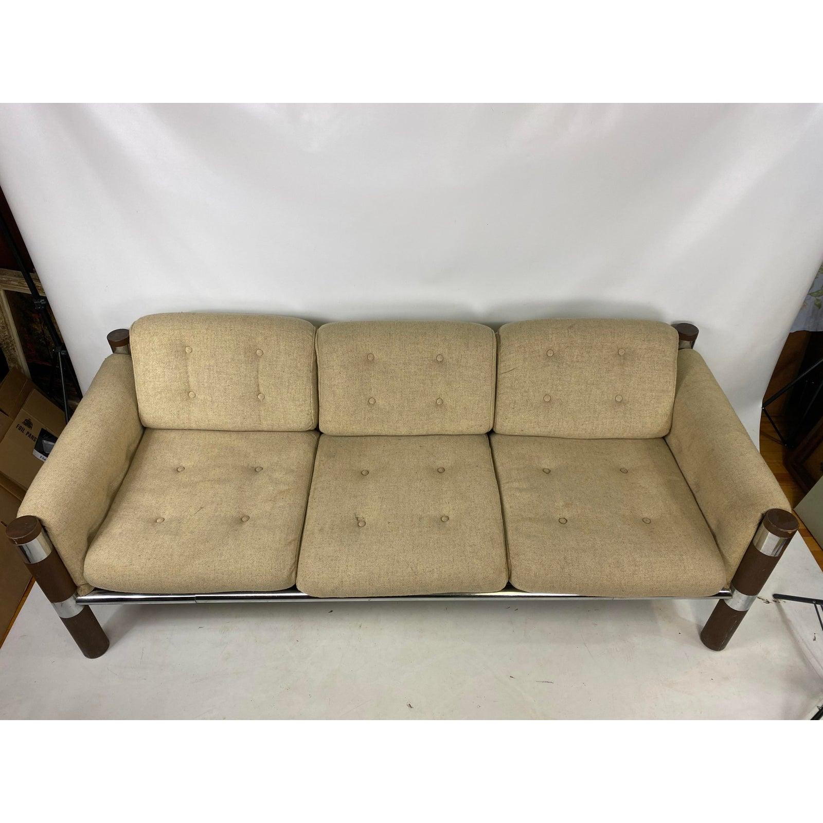 American Mid-Century Modern Chromcraft Couch