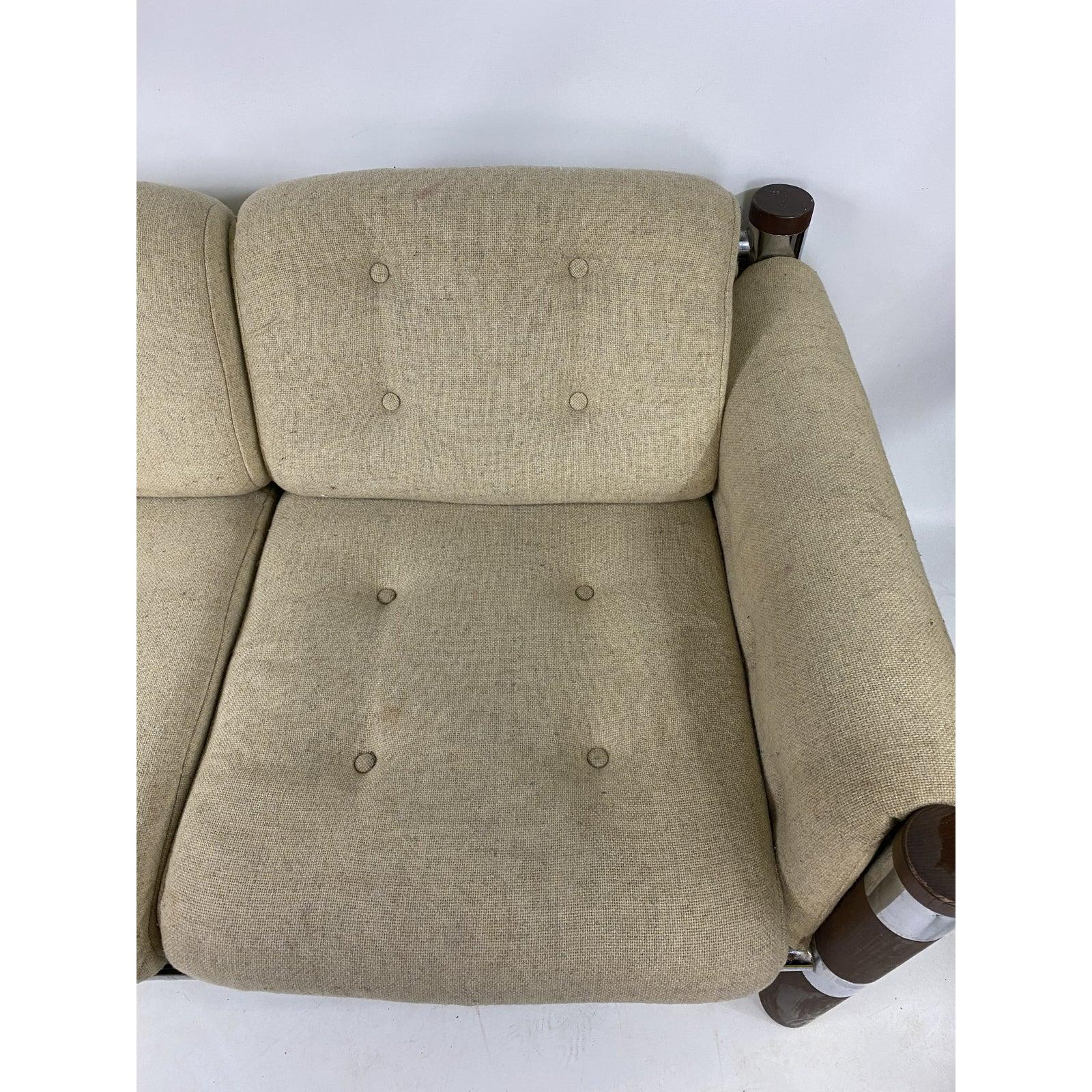 Fabric Mid-Century Modern Chromcraft Couch