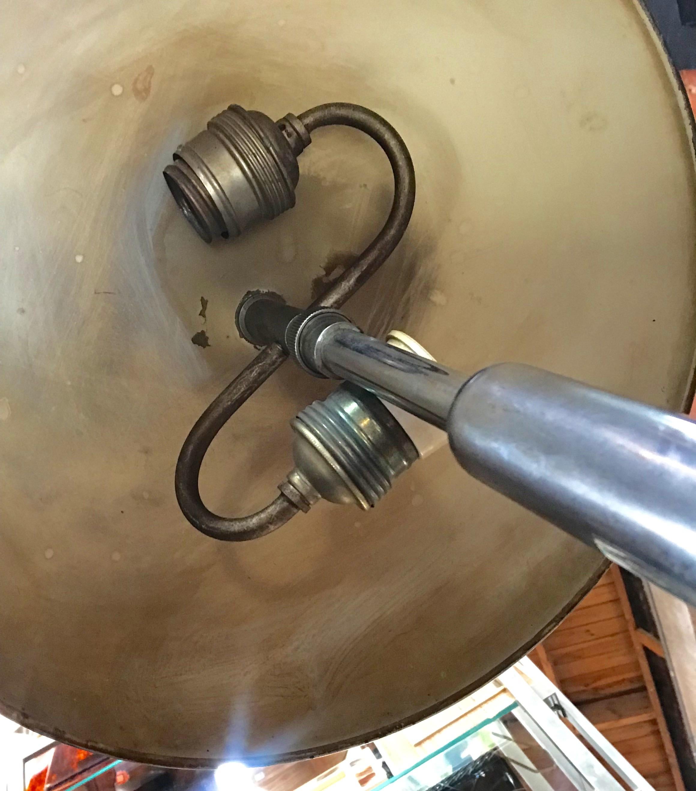 Lampada da scrivania regolabile in cromo della modernità di metà secolo, Italia, anni '60 in vendita 2