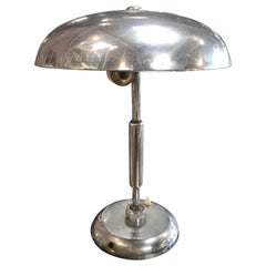 Lampe de bureau réglable en chrome Mid-century modern, Italie, années 1960