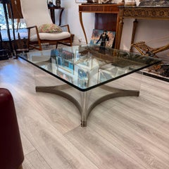 Tavolino da caffè in cromo e lucite di Alessandro Albrizzi, 1970