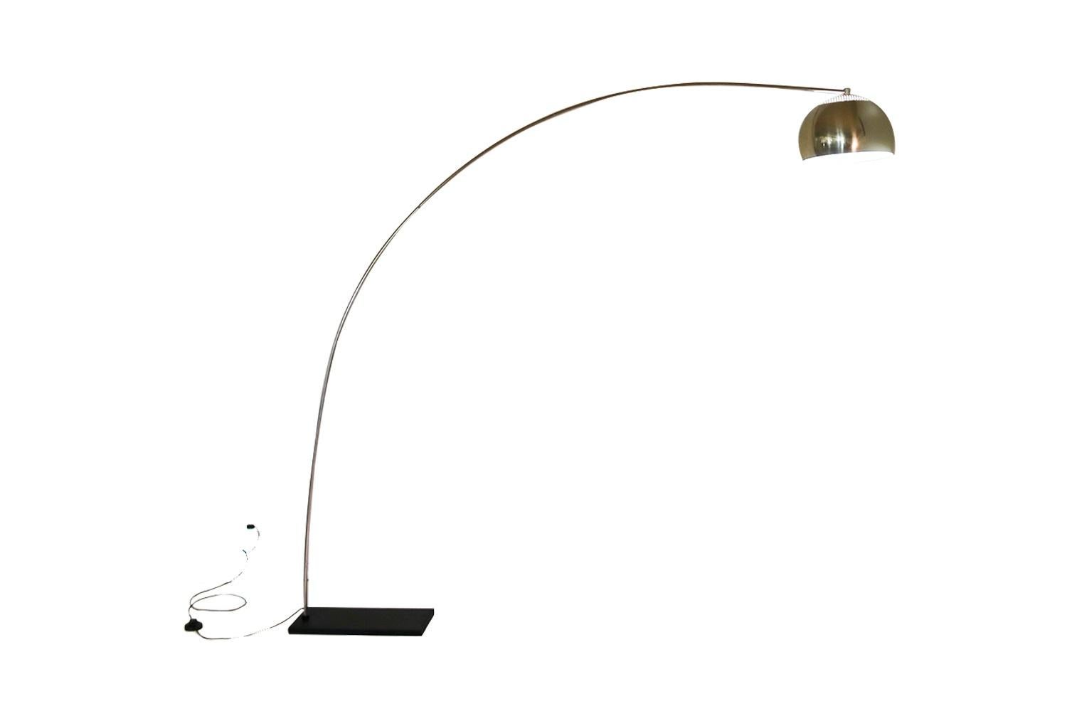 Mid-Century Modern Mid Century Modern Chrome Arc Floor Lamp