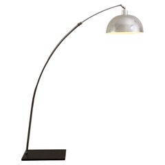 Verchromte Arc-Stehlampe, Moderne der Mitte des Jahrhunderts