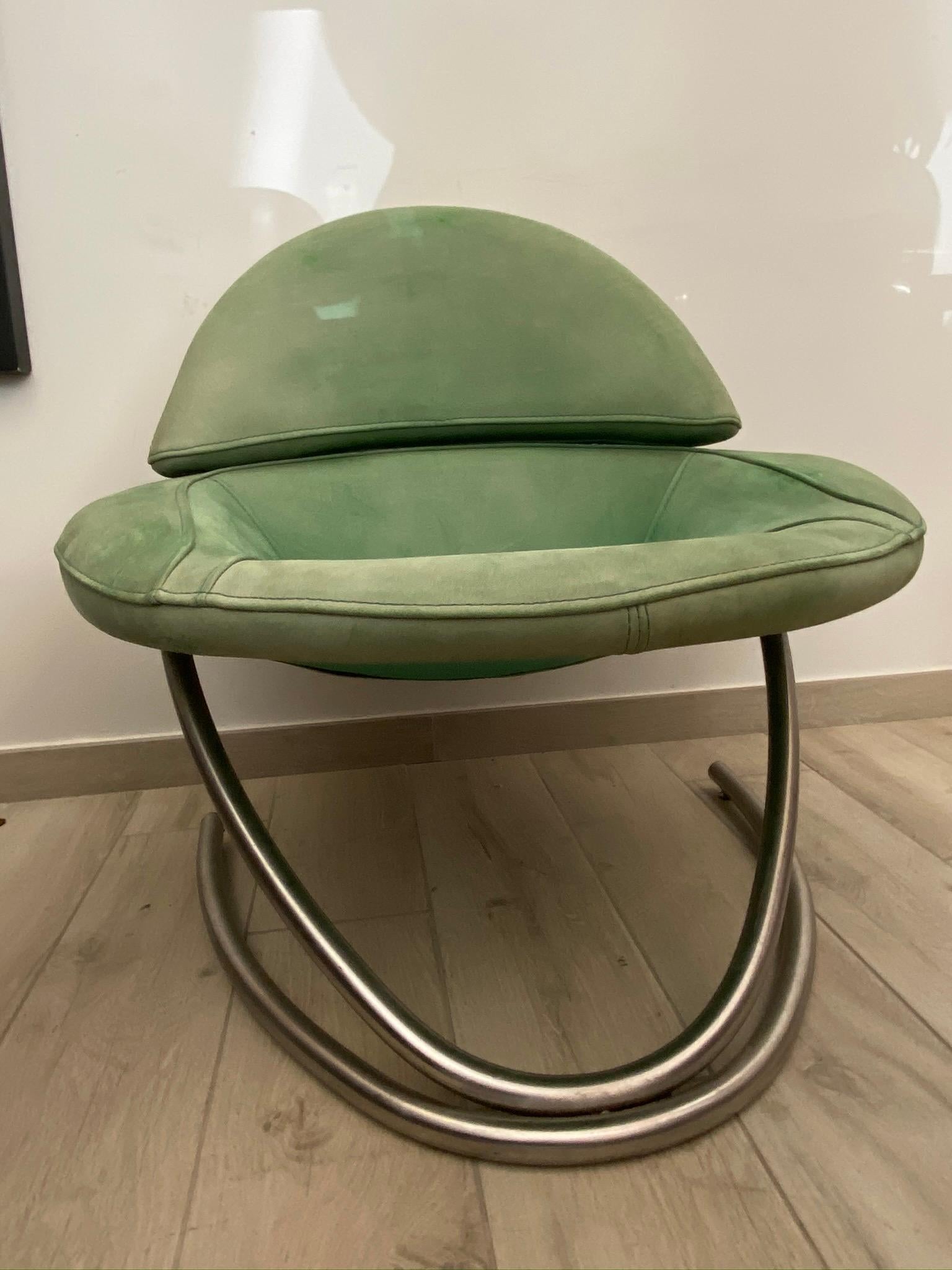 Mid-Century Modern Chrome Armchair 4