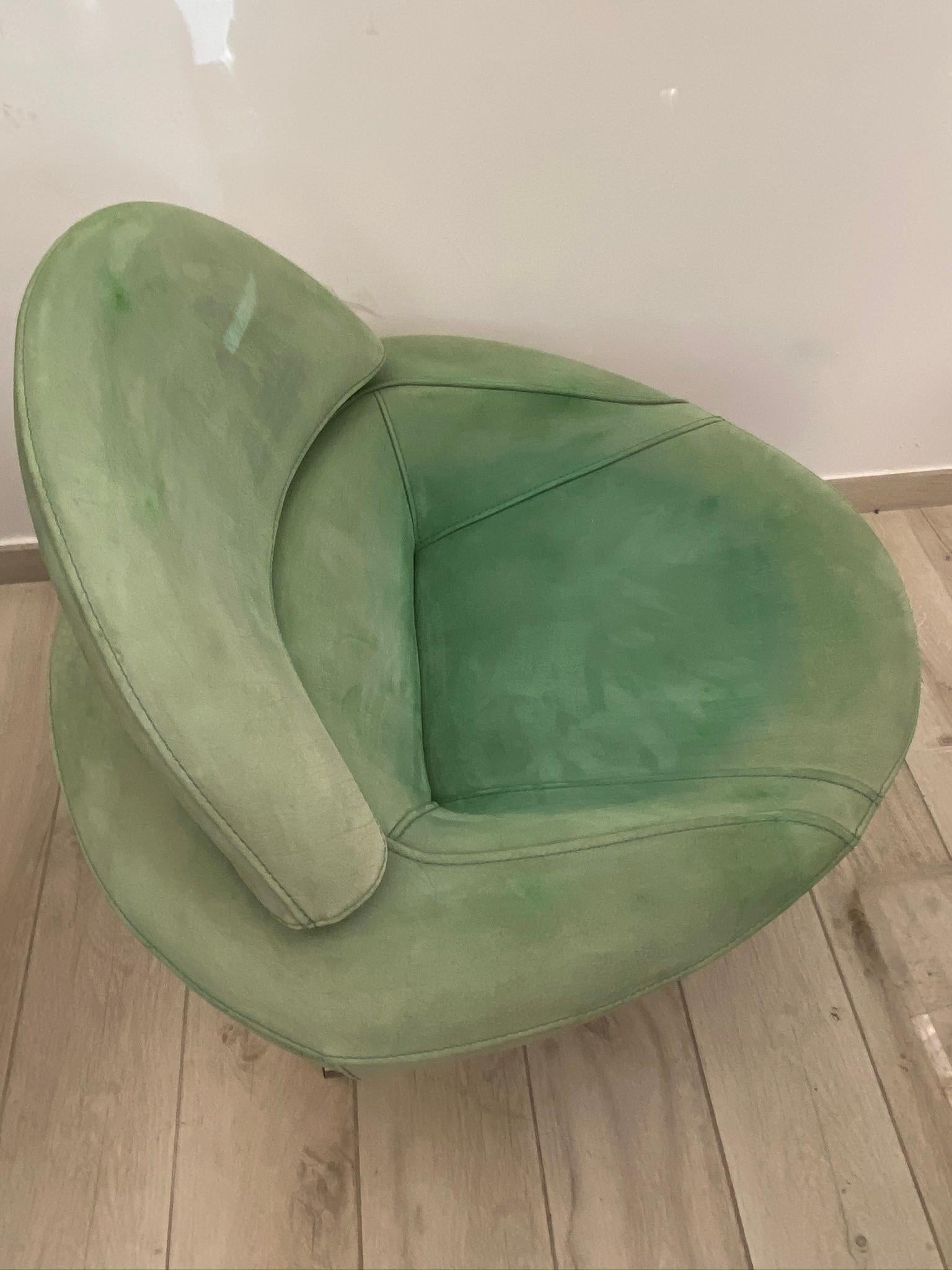 Mid-Century Modern Chrome Armchair 1