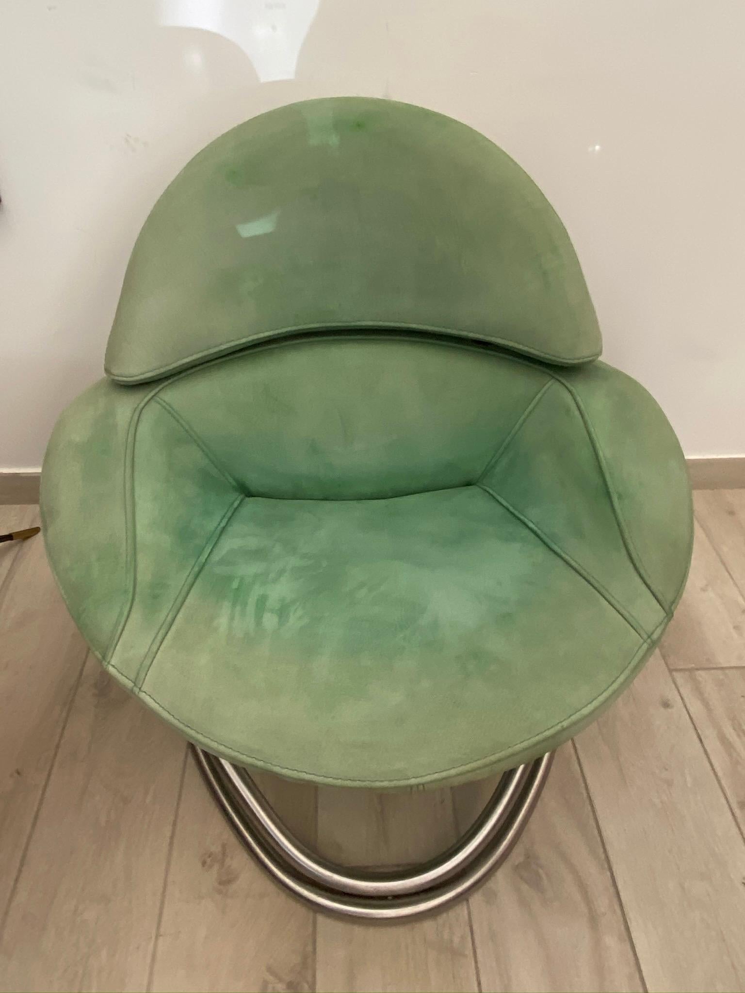 Mid-Century Modern Chrome Armchair 3