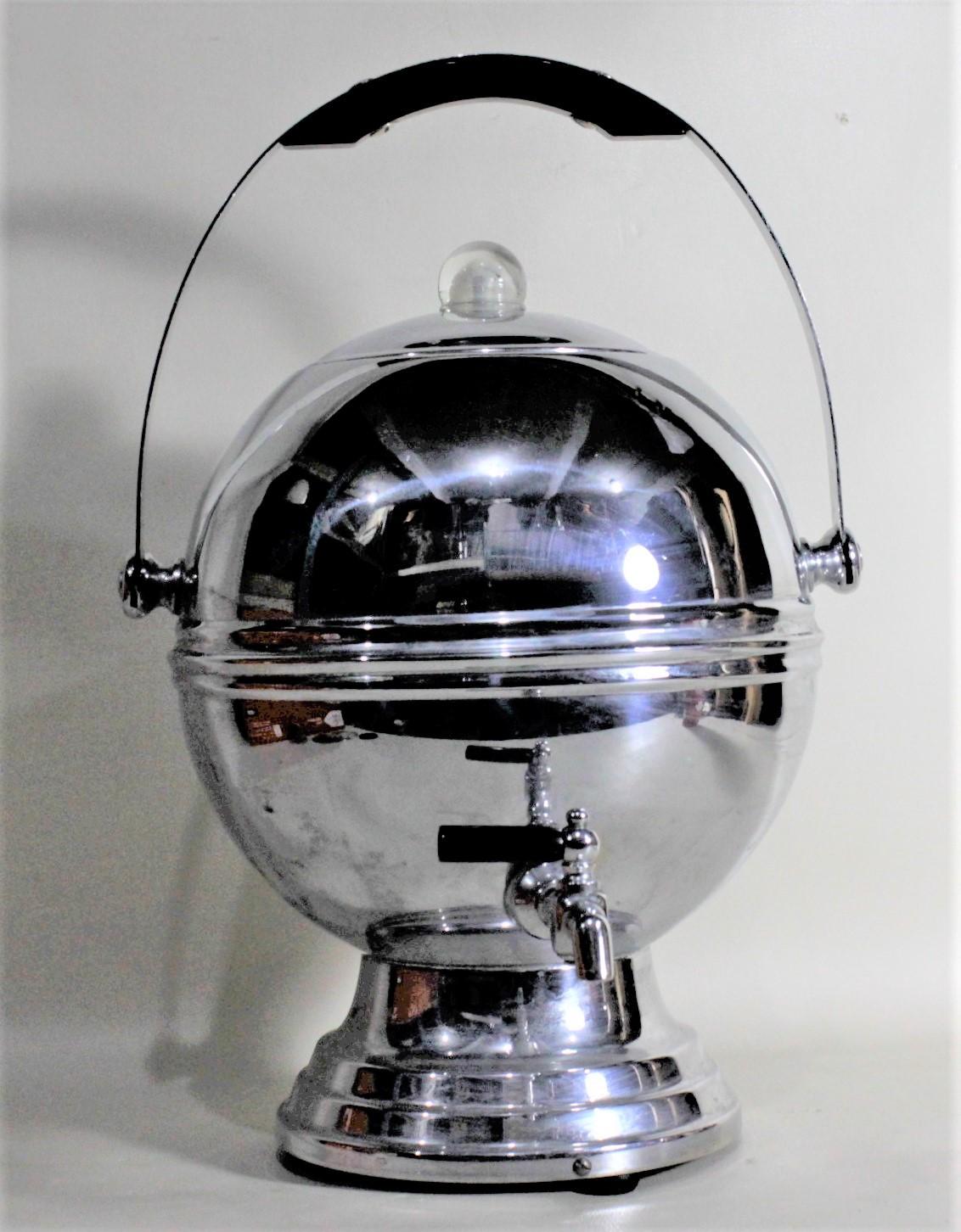 Mid-Century Modern Chrom Kugel Machine Age Electric Coffee Percolator U.S.A., Mid-Century Modern (Moderne der Mitte des Jahrhunderts) im Angebot