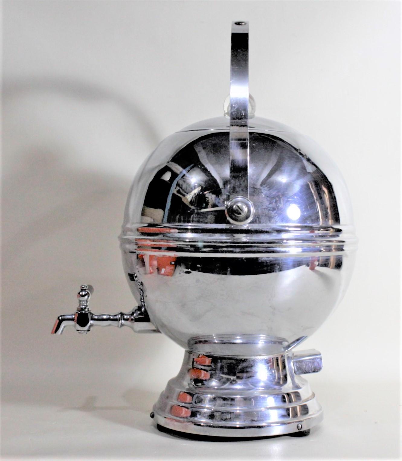 American Mid-Century Modern Chrome Ball Machine Age Electric Coffee Percolator U.S.A. For Sale