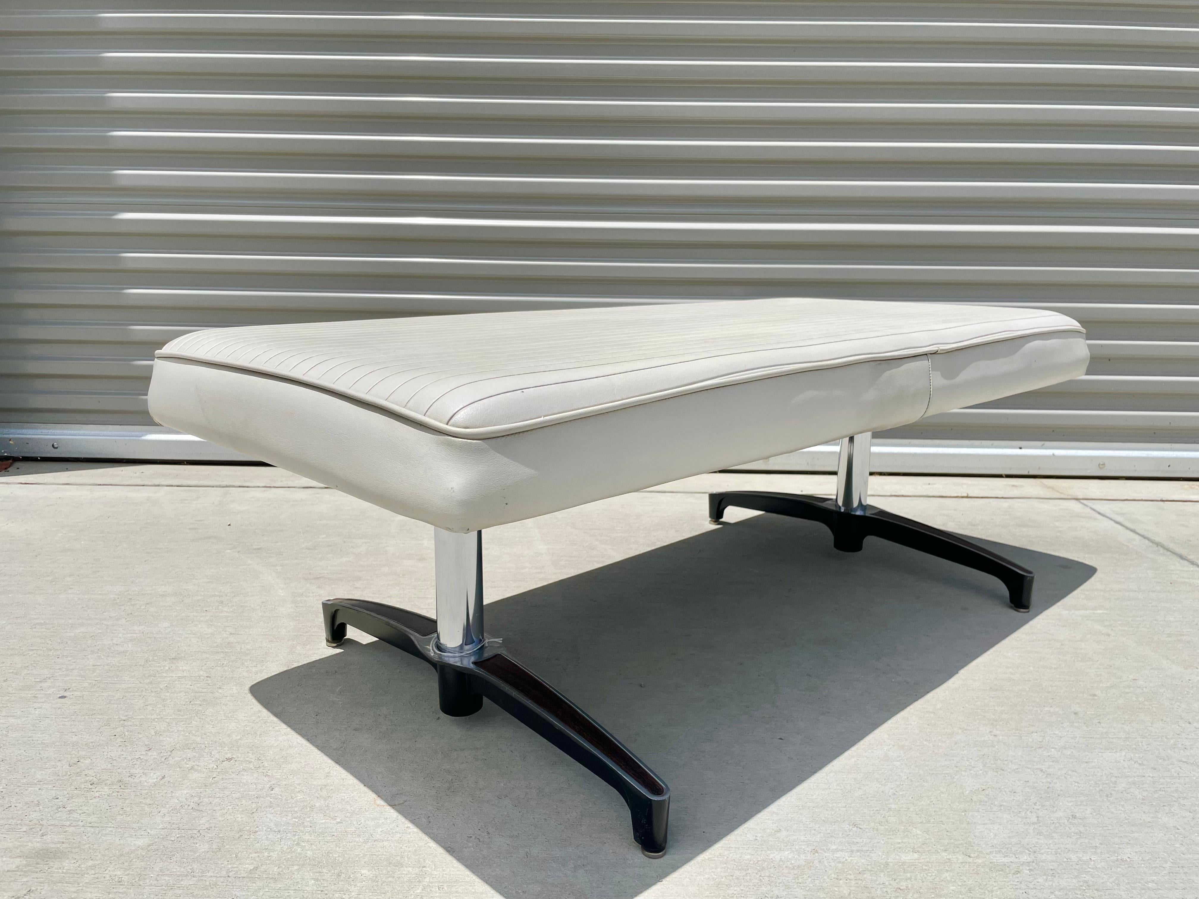 Mid-Century Modern Chrome Bench For Sale 4