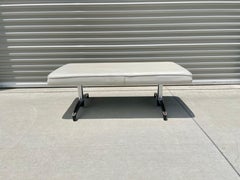 Mid-Century Modern Chrome Bench
