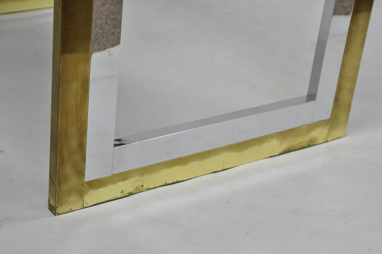 Table d'appoint à cascade en laiton chromé de style Modernity par Messin Finland en vente 2