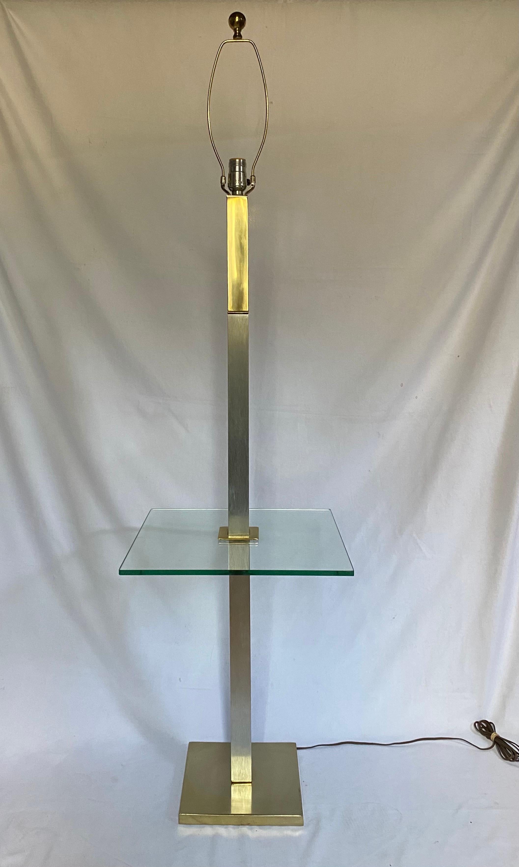 square glass table lamp
