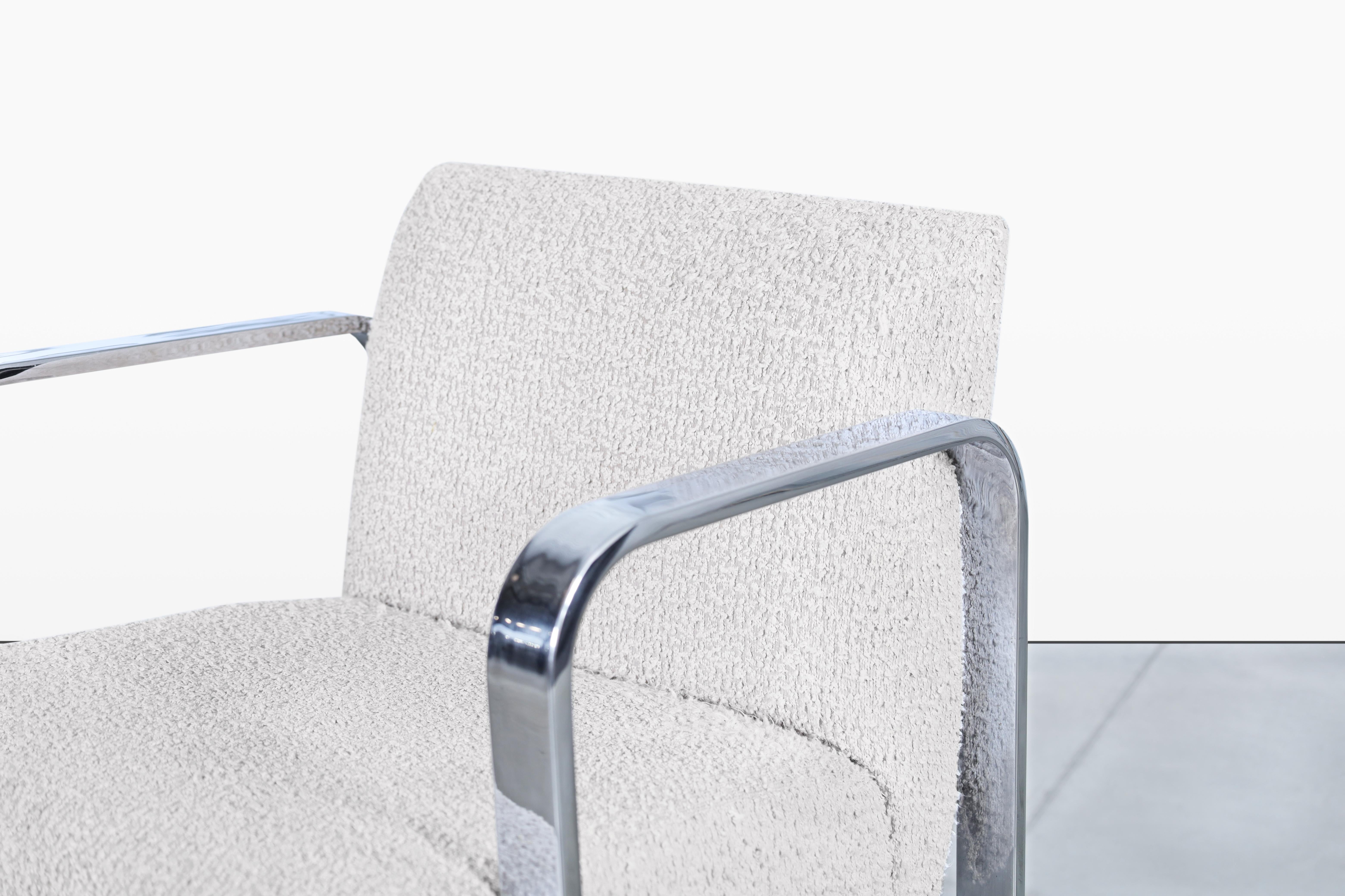 American Mid-Century Modern Chrome Counter Stools For Sale