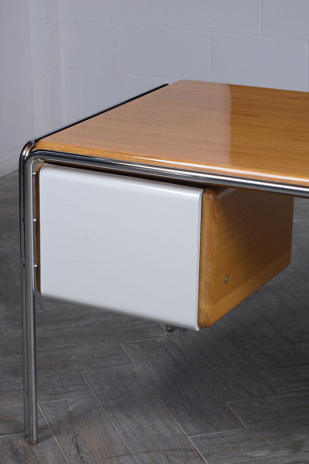 Mid-20th Century Danish Mid Century Modern Chrome Desk