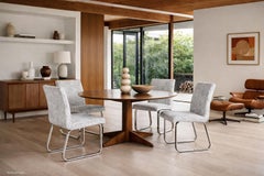 Mid-Century Modern Chrome Dining Chairs by Design Institute of America