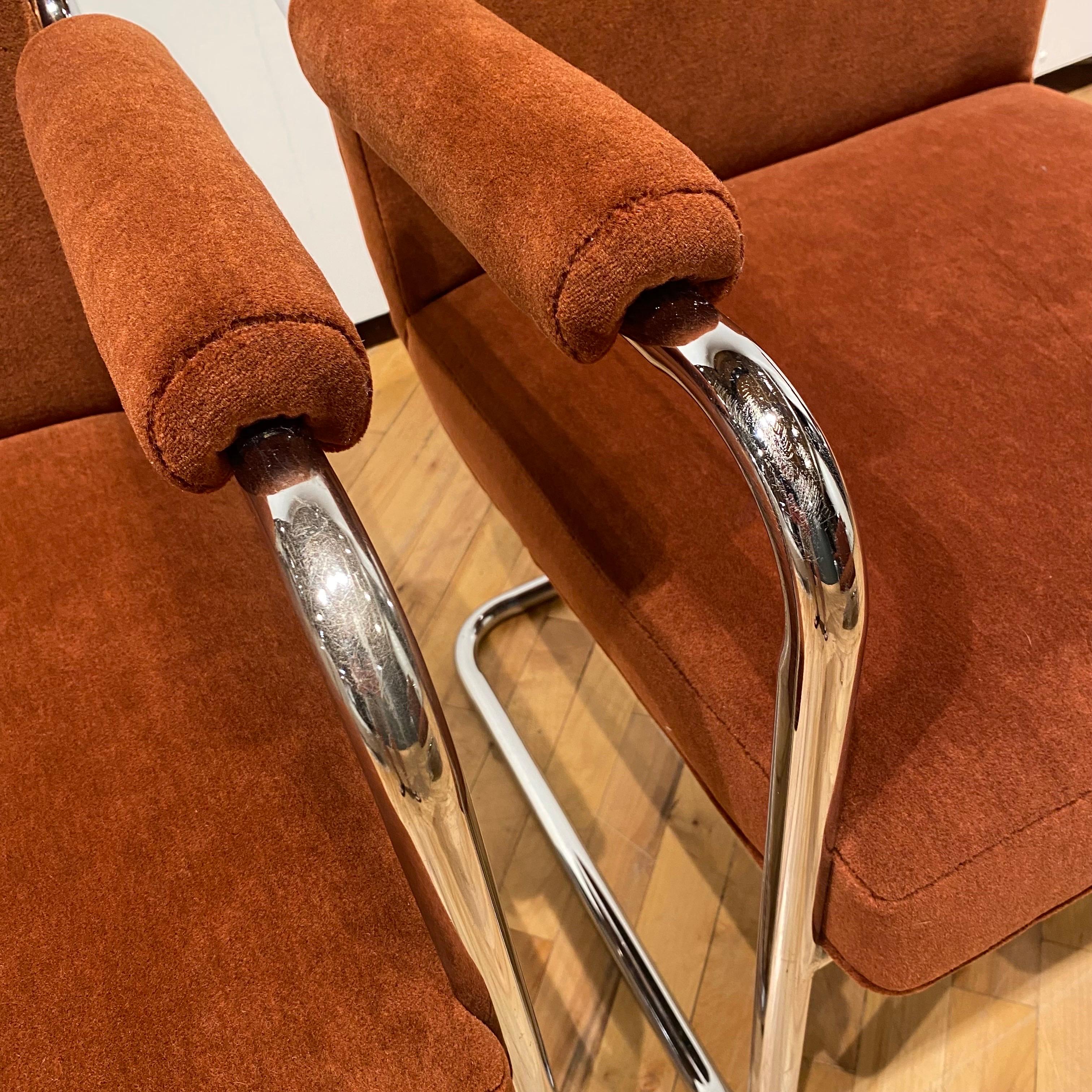 20th Century Mid-Century Modern Chrome Dining Chairs