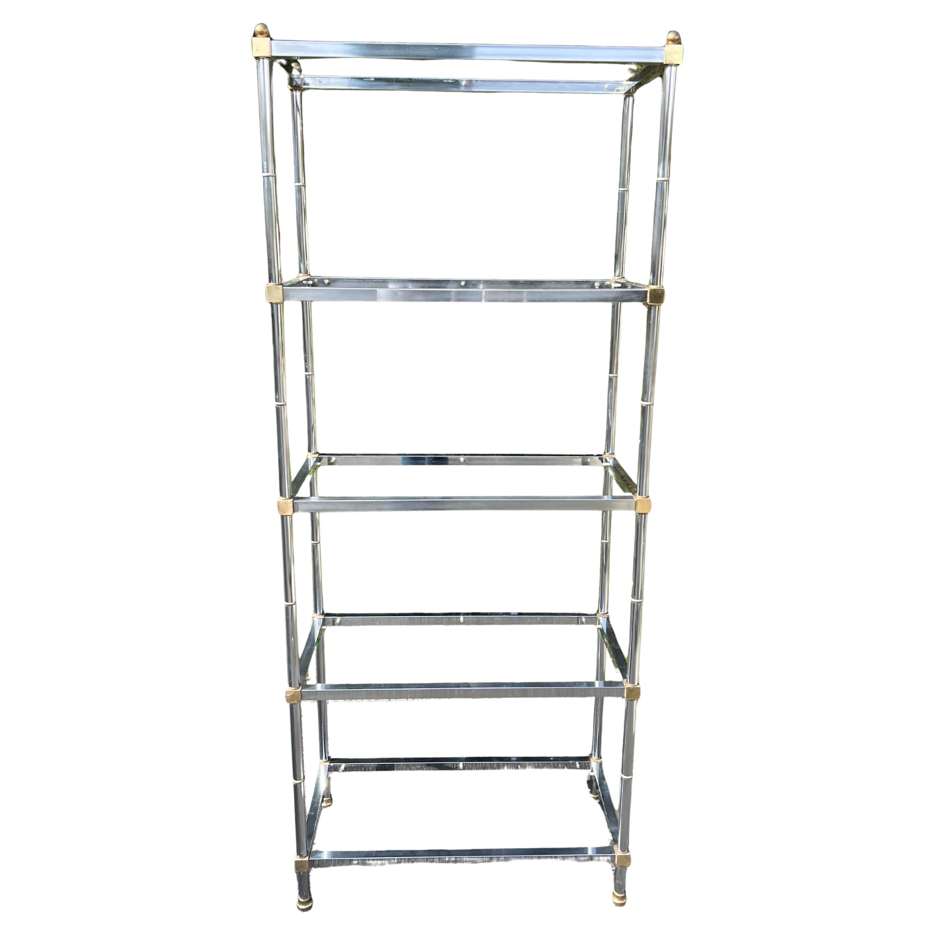 Mid Century Modern Chrome Etagere