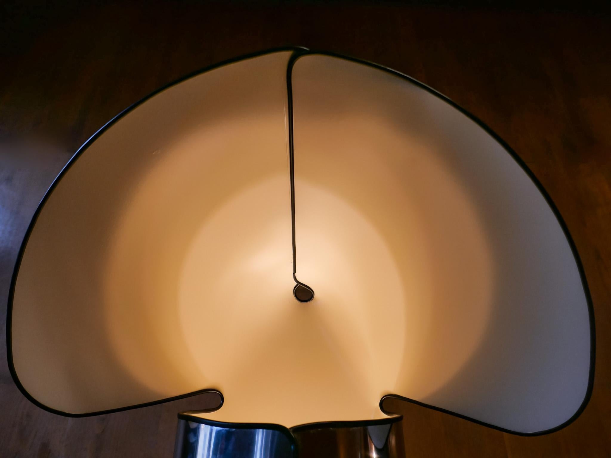 Mid-Century Modern Chrome Floor Lamp Chiara by Mario Bellini, Italy 1960s 10