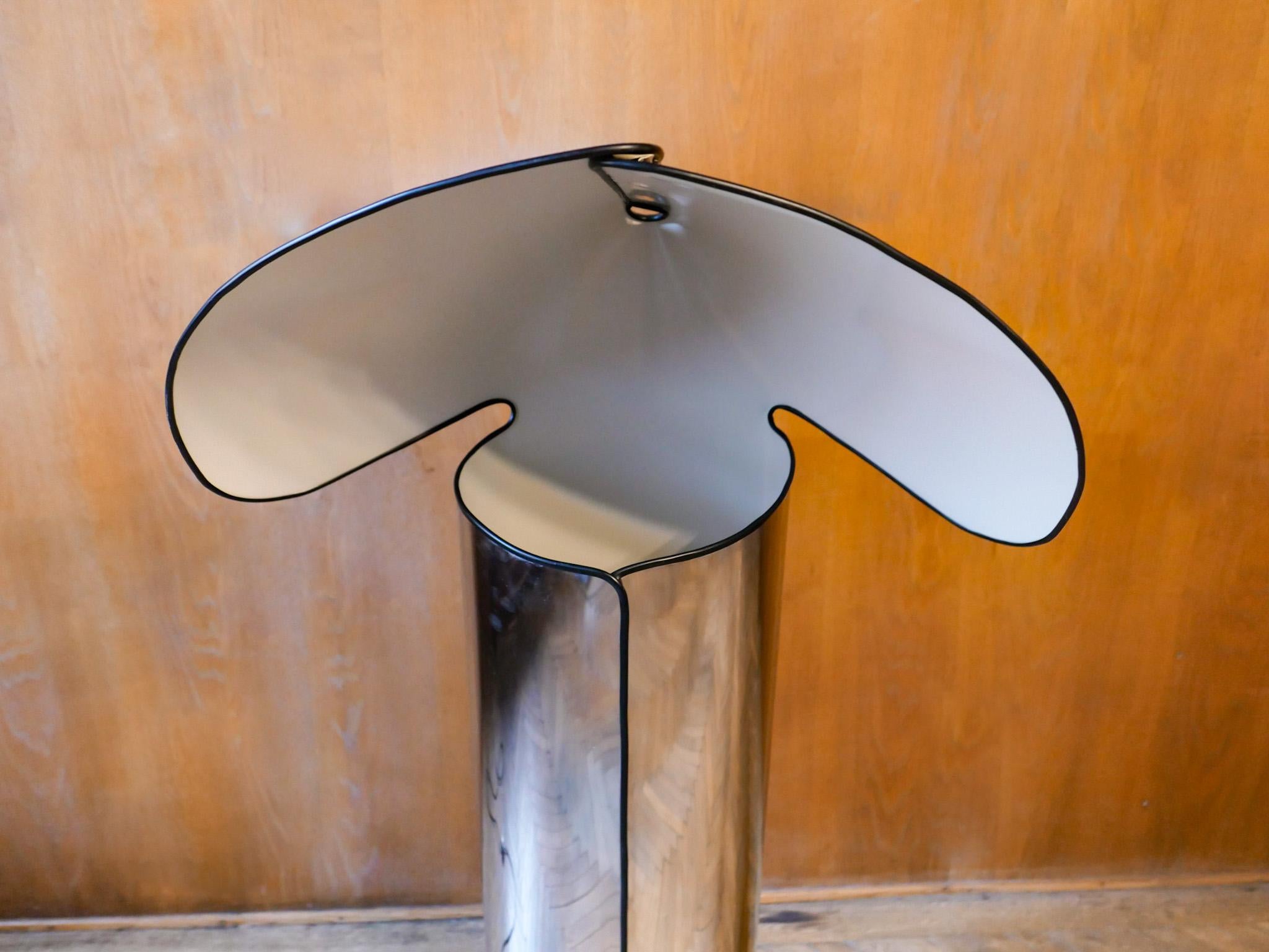 Mid-Century Modern Chrome Floor Lamp Chiara by Mario Bellini, Italy 1960s 1