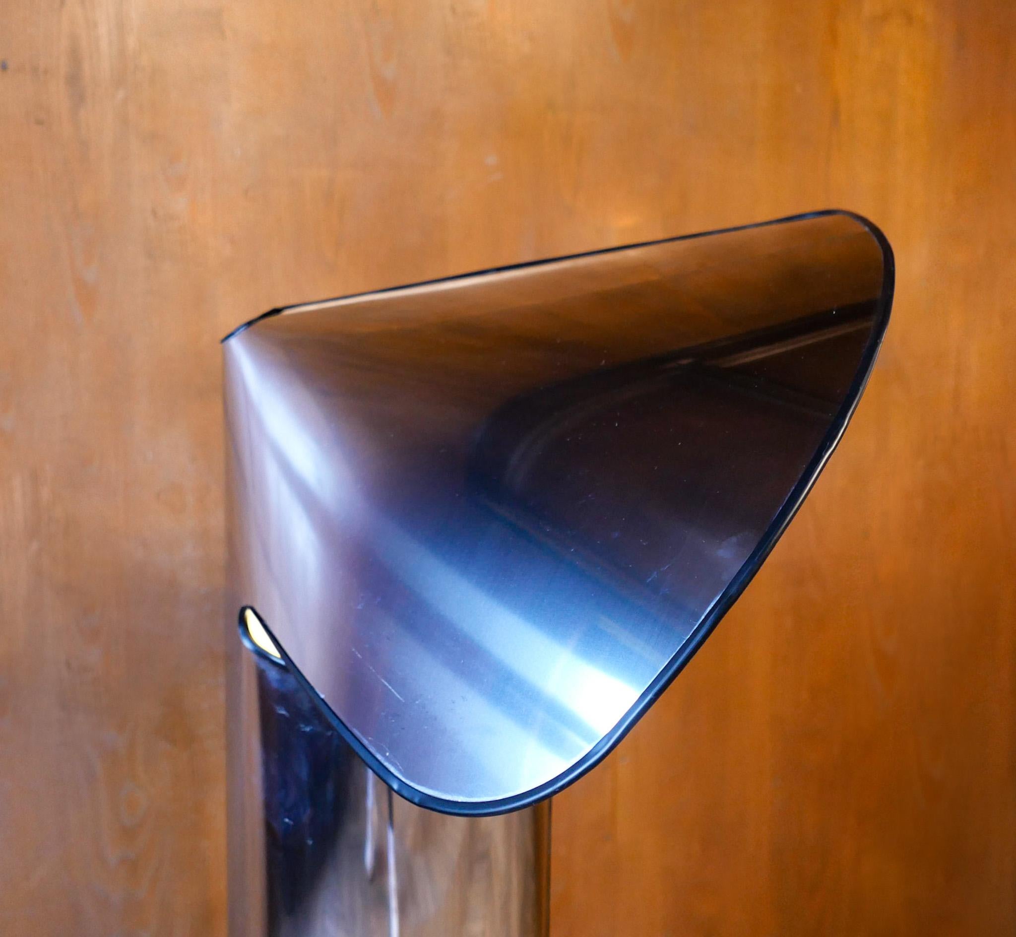 Mid-Century Modern Chrome Floor Lamp Chiara by Mario Bellini, Italy 1960s 3