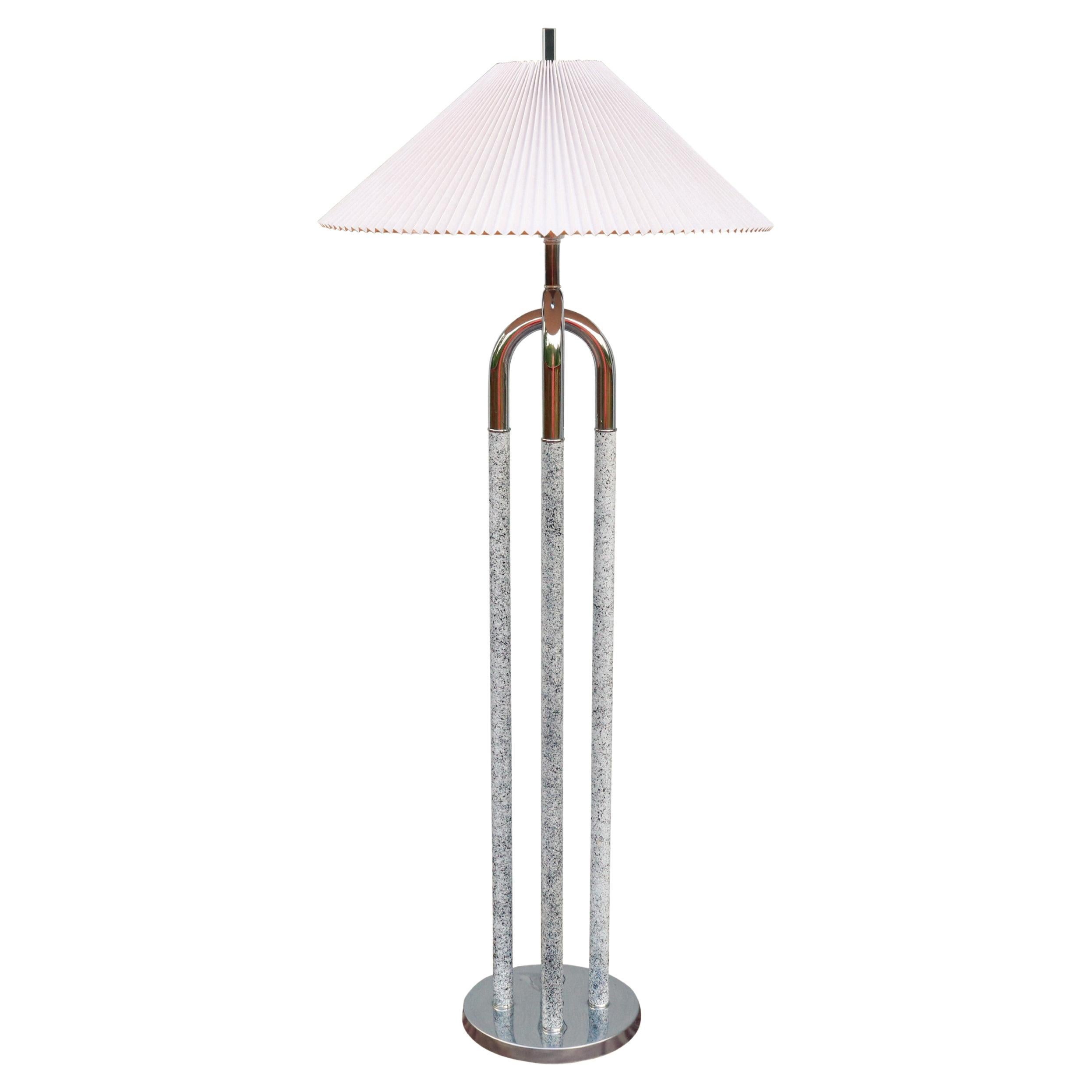 Mid-Century Modern Chrome Floor Lamp For Sale